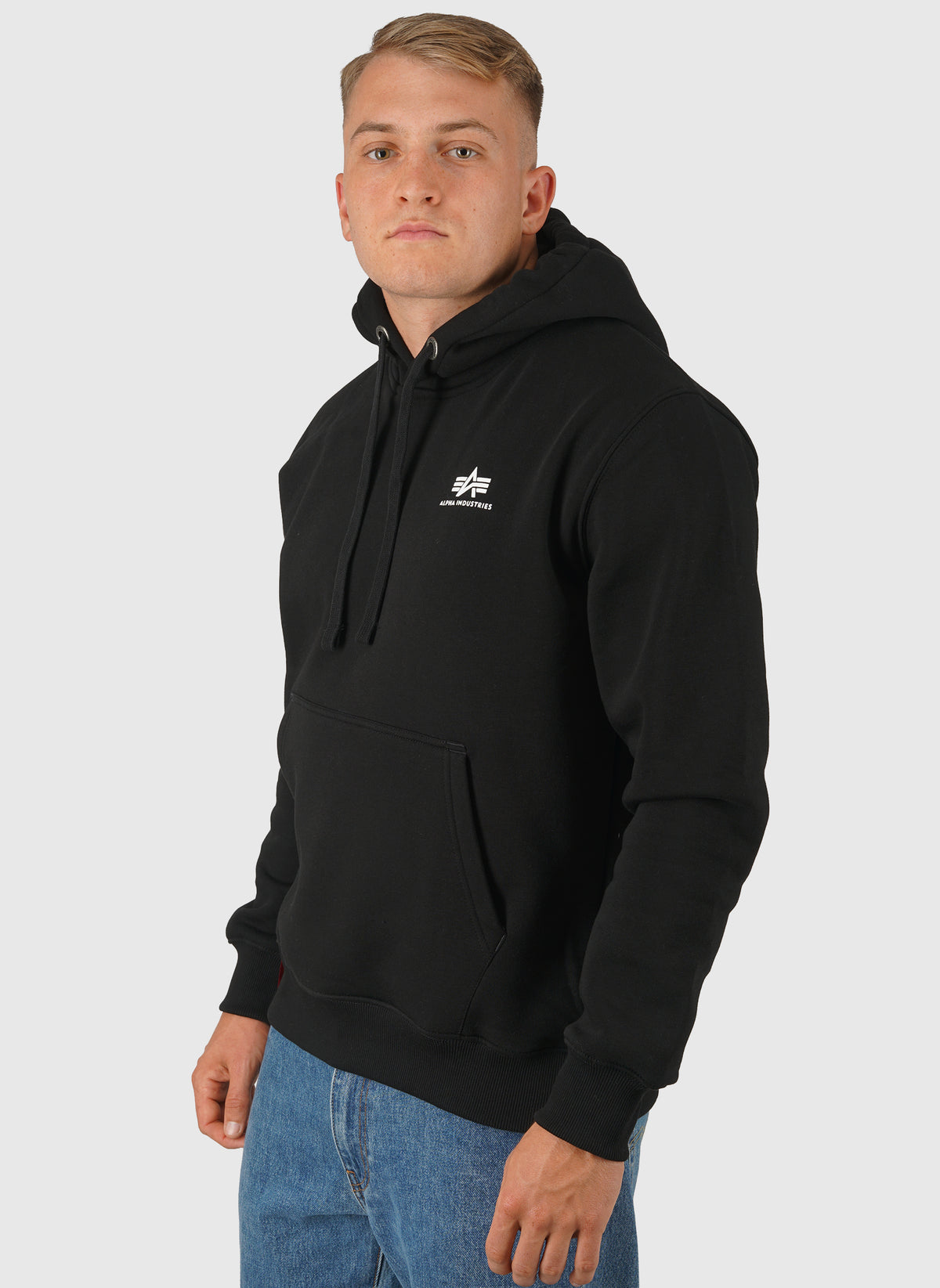Basic Small Logo Hoodie - Black