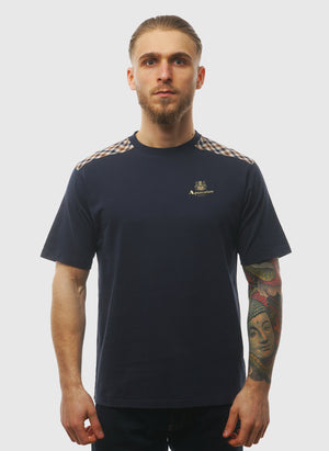 CC Shoulder T-Shirt - Navy