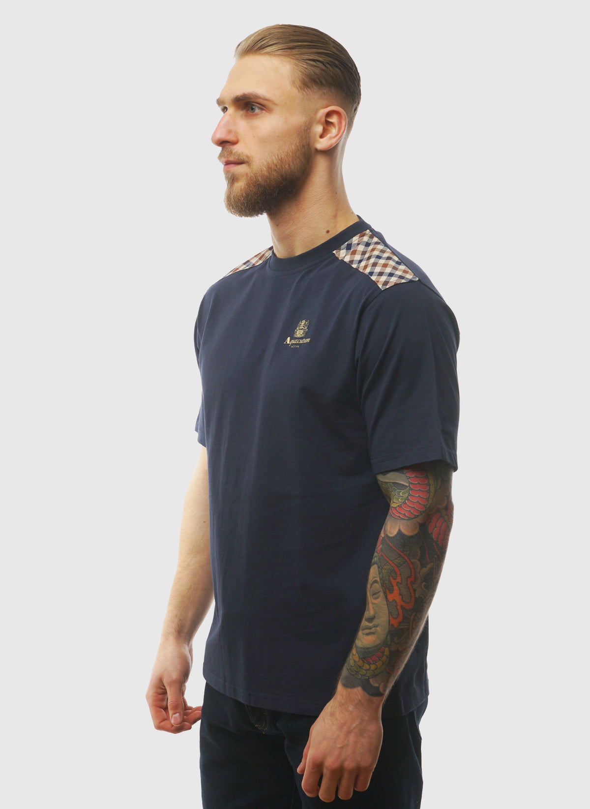 CC Shoulder T-Shirt - Navy
