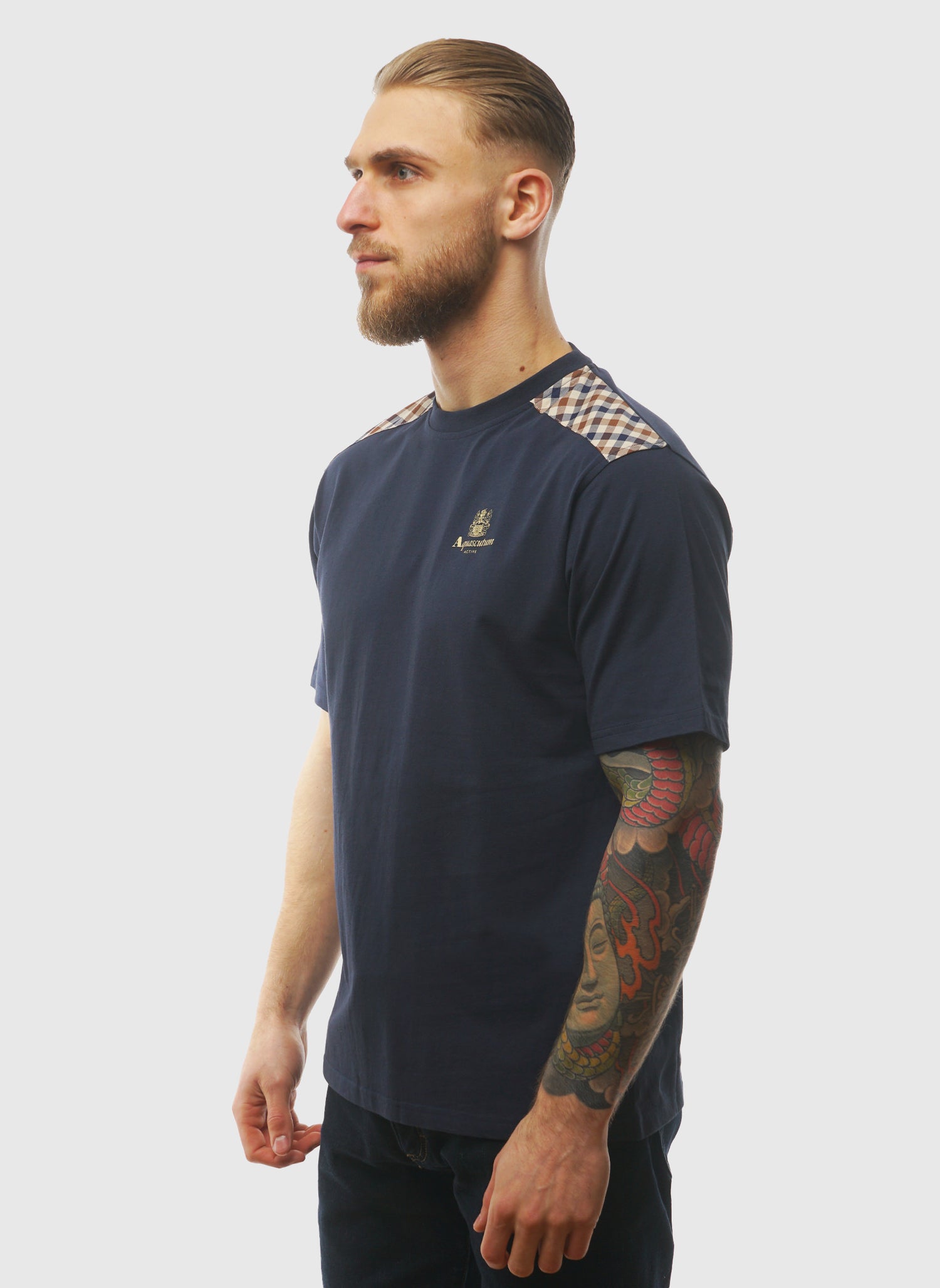 CC Shoulder T-Shirt - Navy