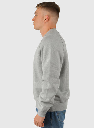 Logo Crew Neck Sweatshirt - Grey Melange