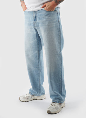 Landon Pant - Blue Heavy Worn Bleached