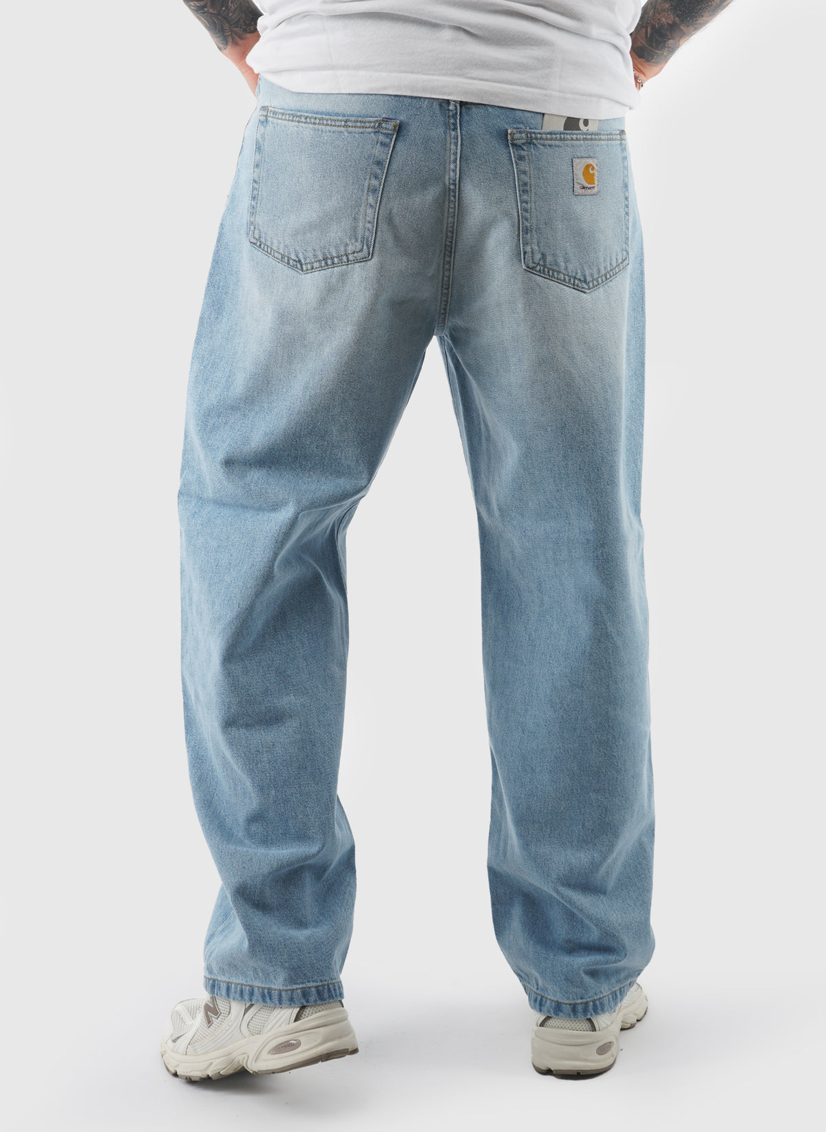 Landon Pant - Blue Heavy Worn Bleached