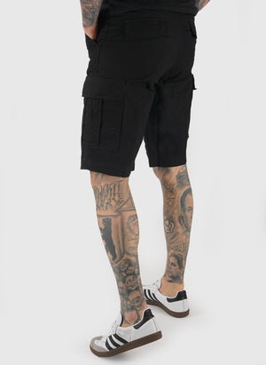 Regular Cargo Short - Black Rinsed