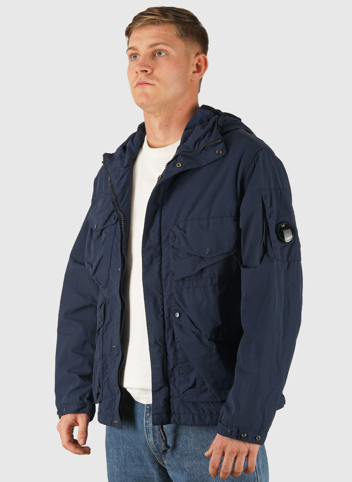 Flatt Nylon Google Jacket - Midnight Navy