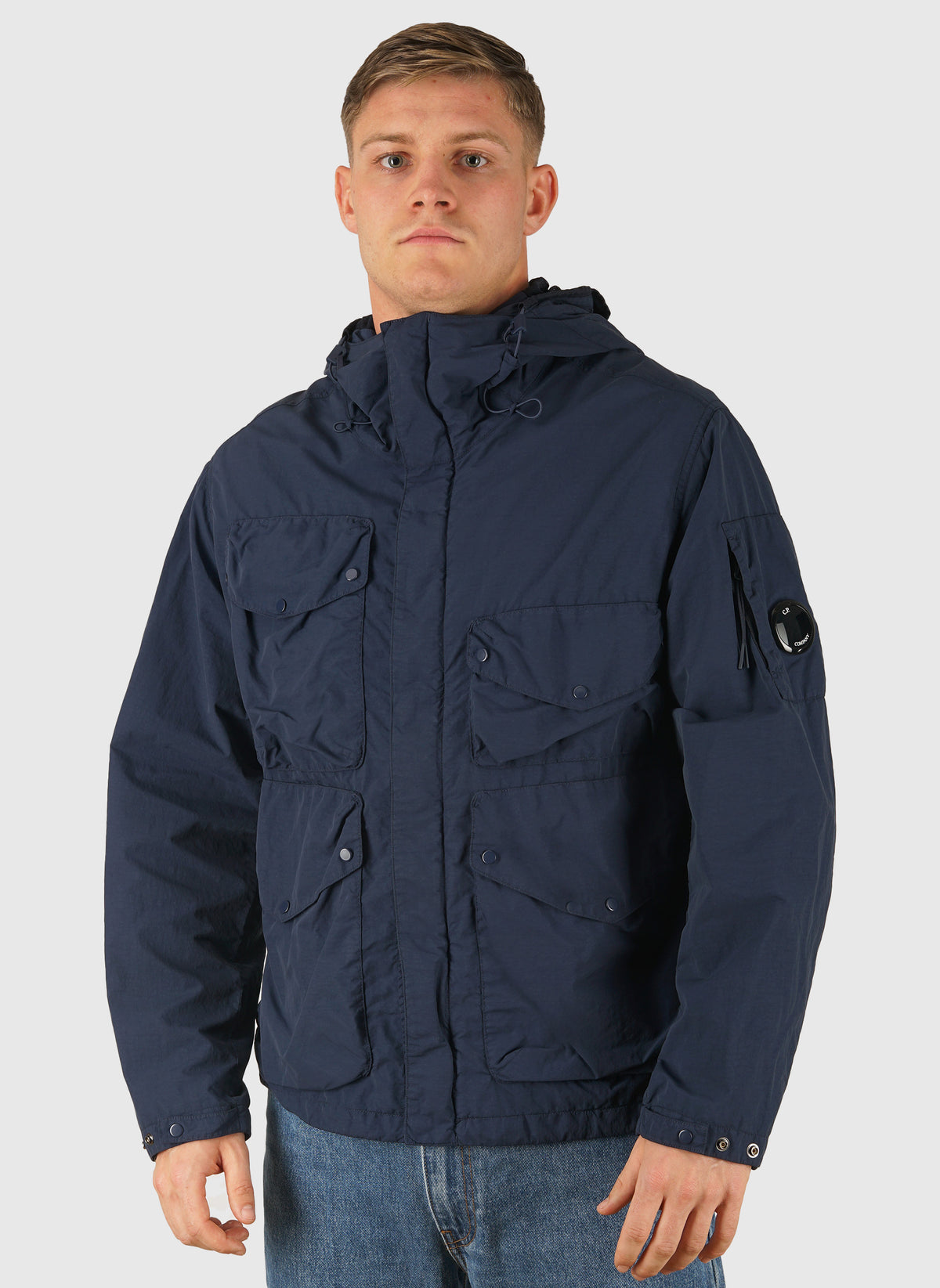 Flatt Nylon Google Jacket - Midnight Navy