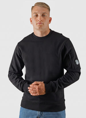 Lens Crew Neck Sweatshirt - Black