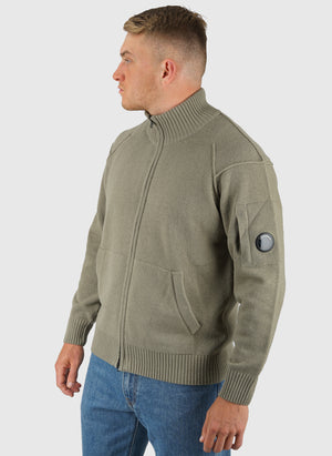Lambswool Full Zip Sweatshirt - Fallen Rock