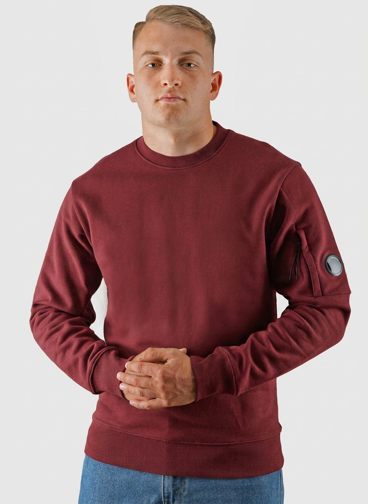 Lens Crew Neck Sweatshirt - Andorra Red