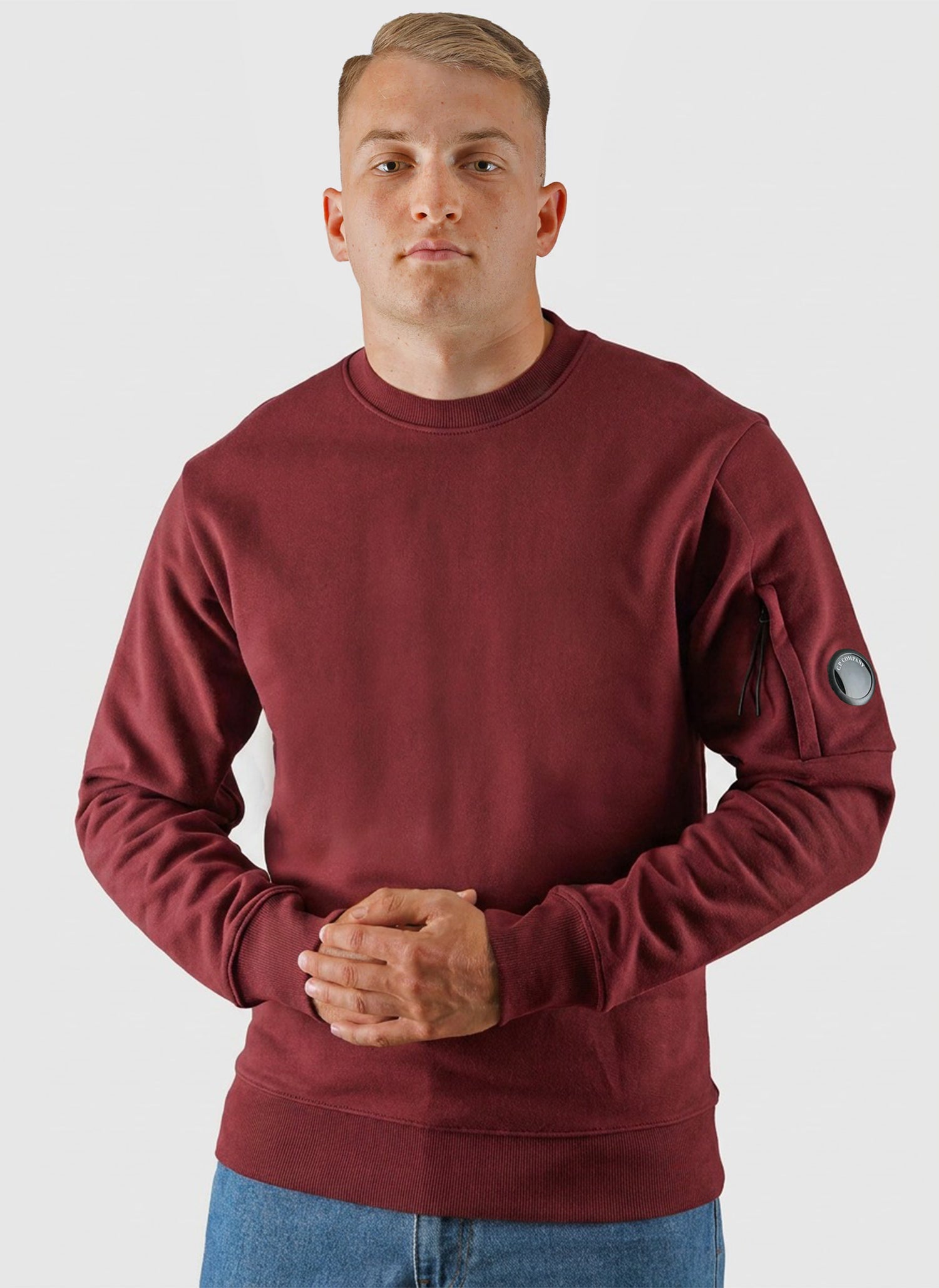 Lens Crew Neck Sweatshirt - Andorra Red