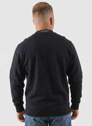 Lens Crew Neck Sweatshirt - Black