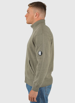 Lambswool Full Zip Sweatshirt - Fallen Rock