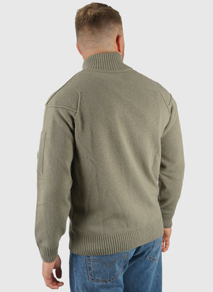 Lambswool Full Zip Sweatshirt - Fallen Rock