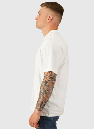 30/1 Printed Jersey T-Shirt - Gauze White