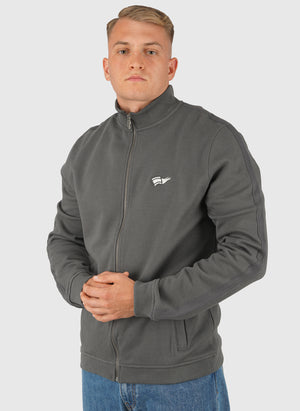 Dreierhopp Pique Full Zip - Gunmetal