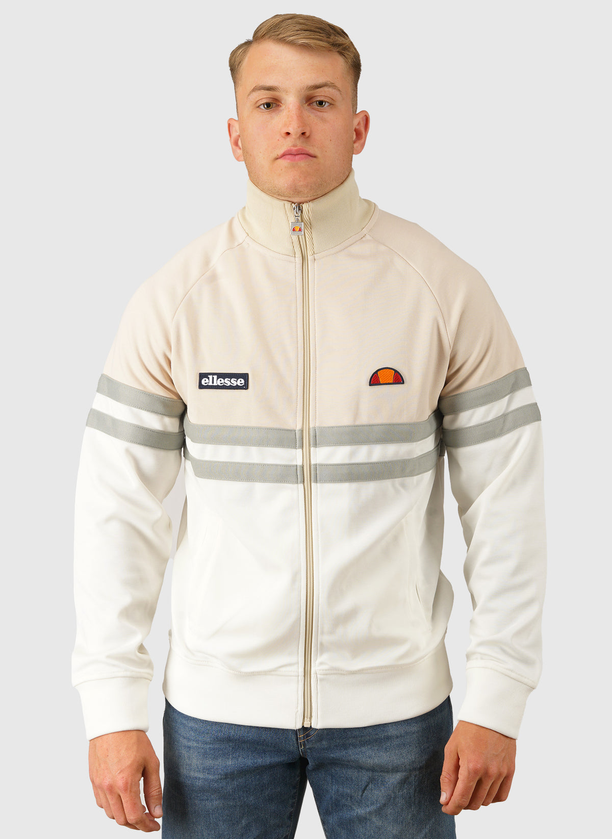 Rimini Tracktop - Off White/Stone