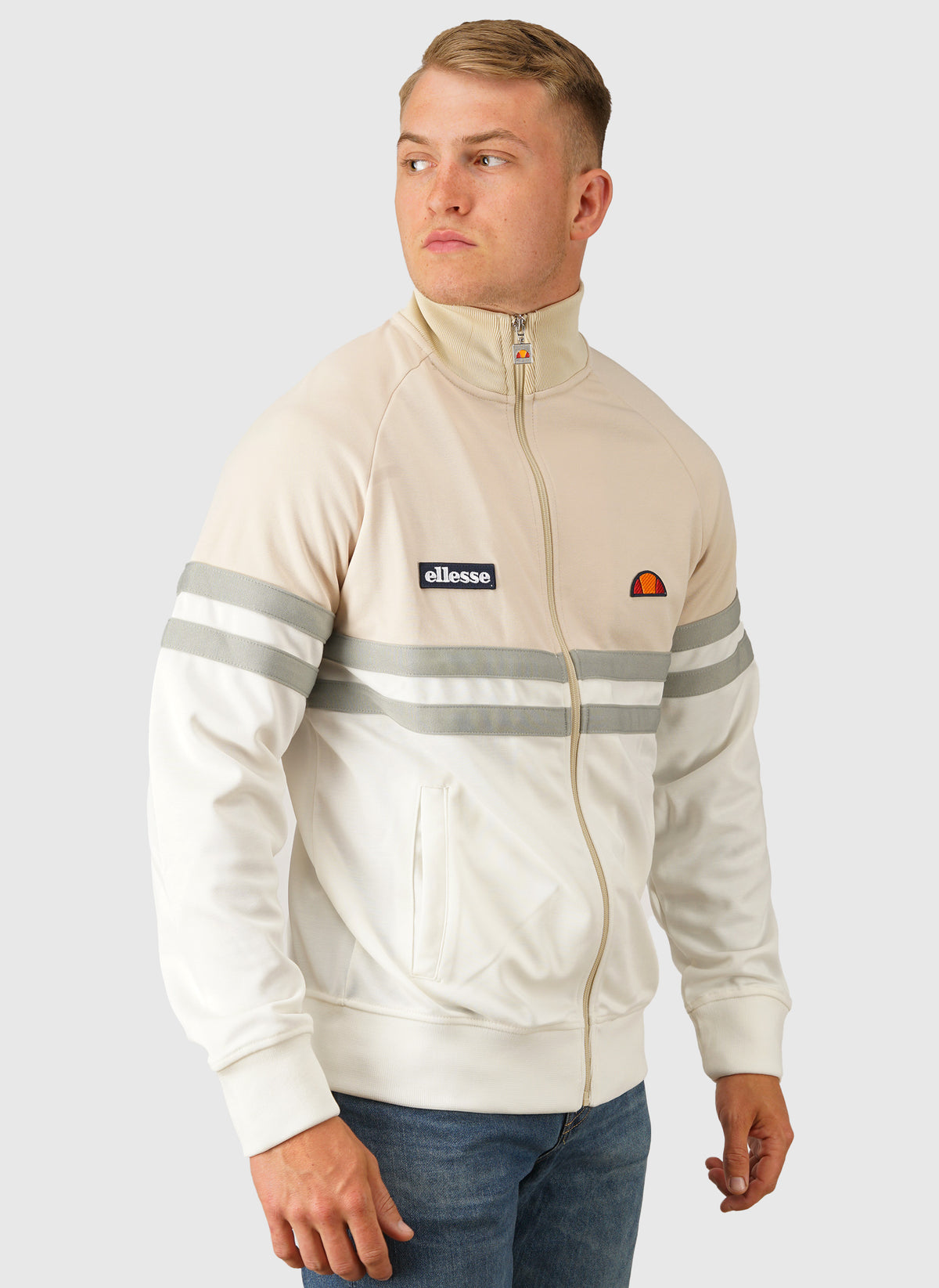 Rimini Tracktop - Off White/Stone