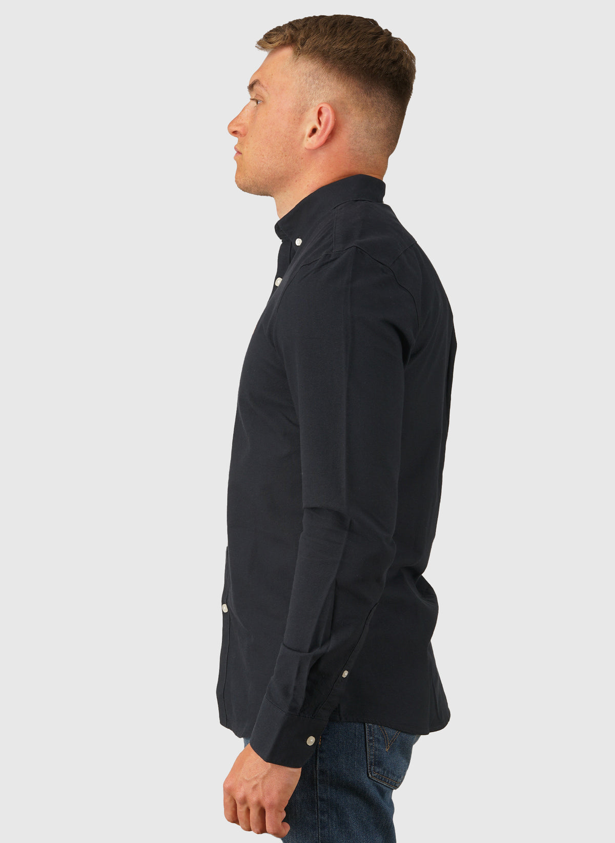 Brewer Slim Fit Hemd - Navy