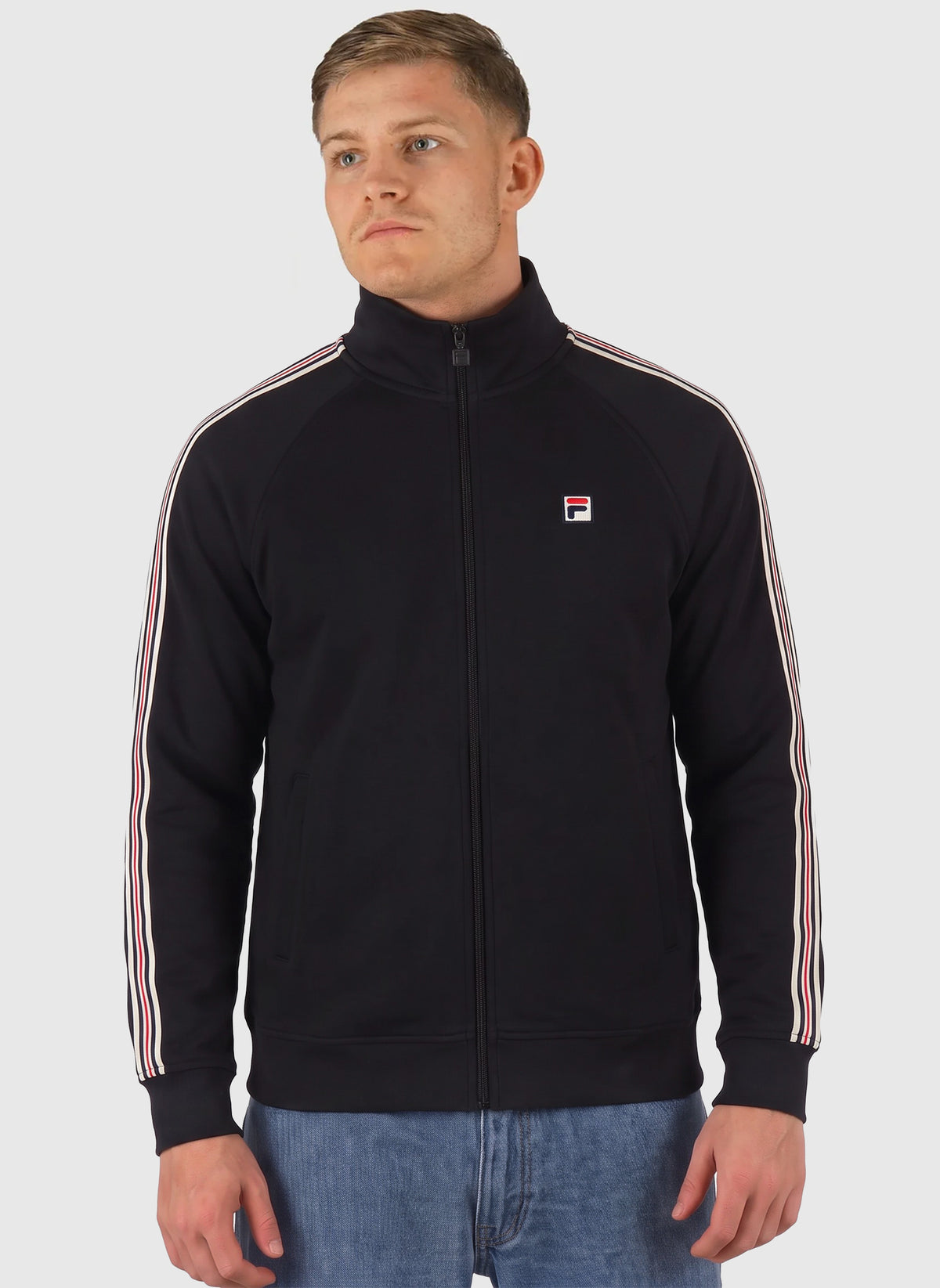 Biella Pique Trackjacket - Black