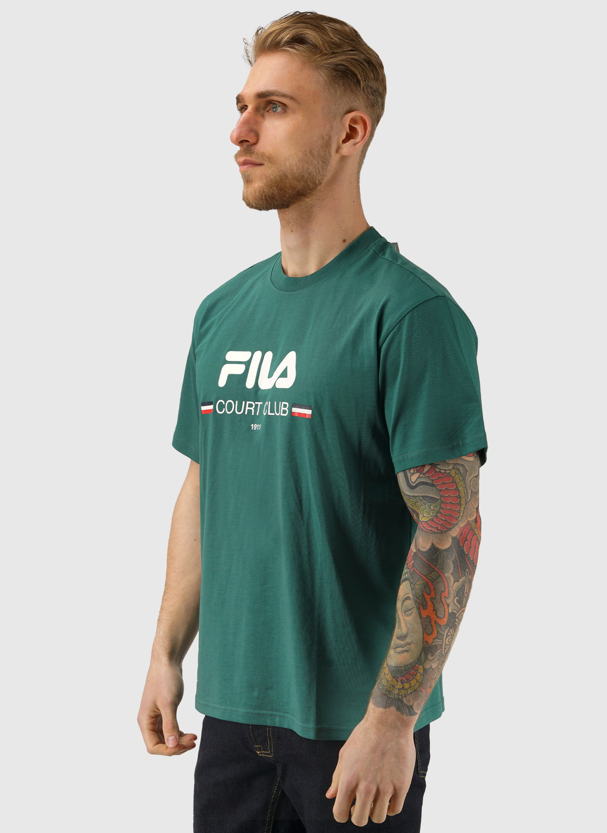 Doccia Logo Graphic T-Shirt- Posy Green