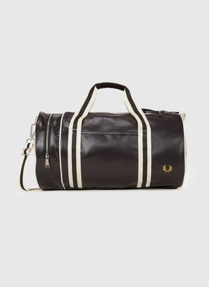 Classic Barrel Bag - Black/Ecru