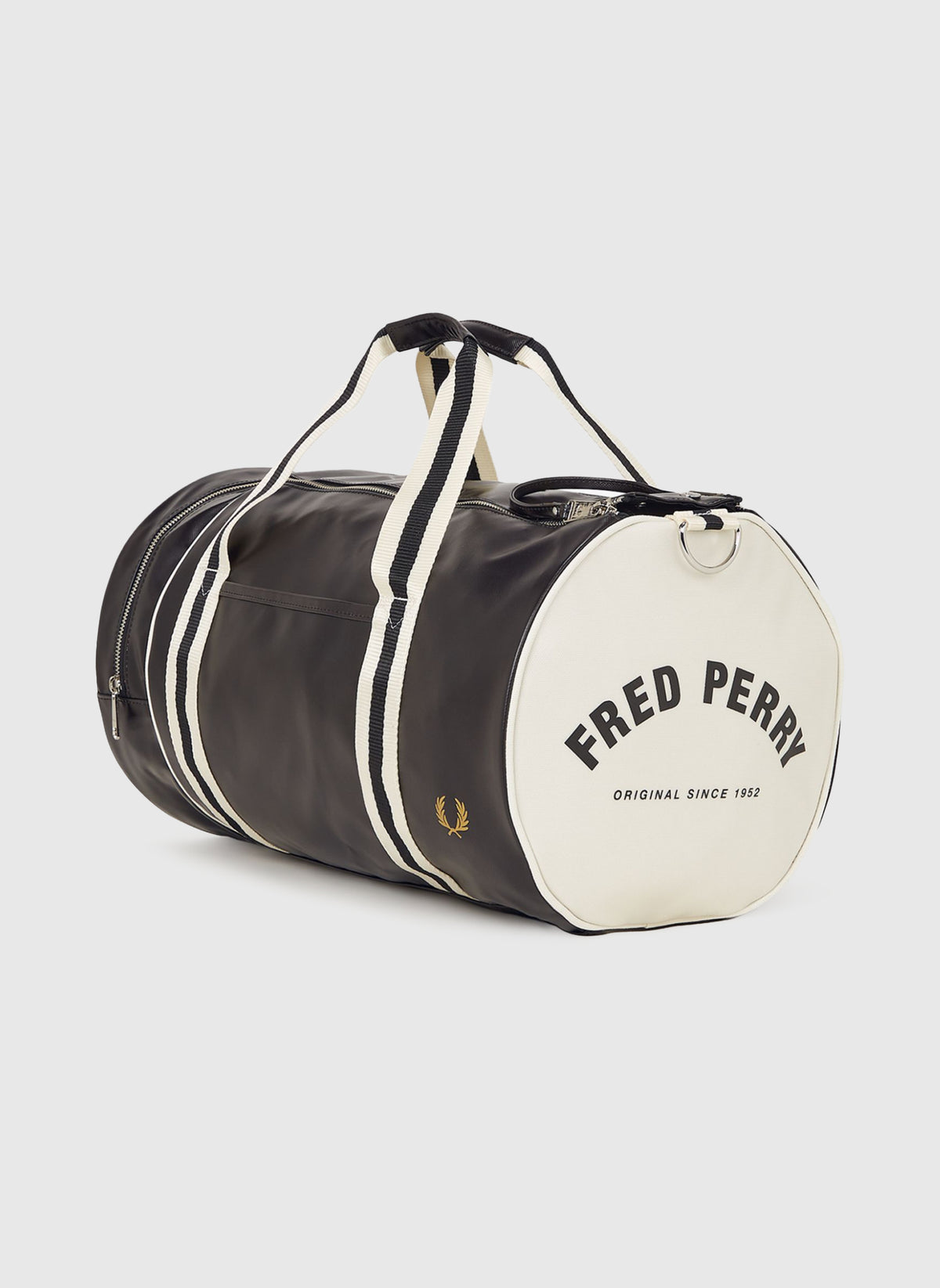 Classic Barrel Bag - Black/Ecru