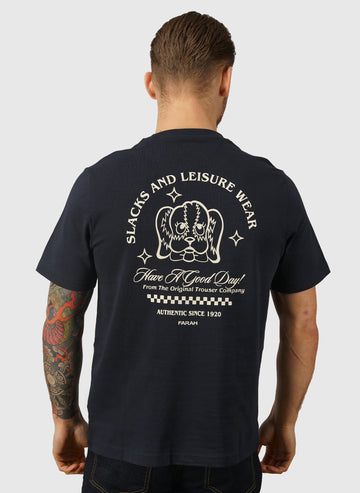 Byron Graphic T-Shirt - True Navy