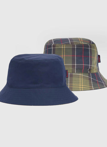 Hutton Reversible Bucket Hat - Navy Classic