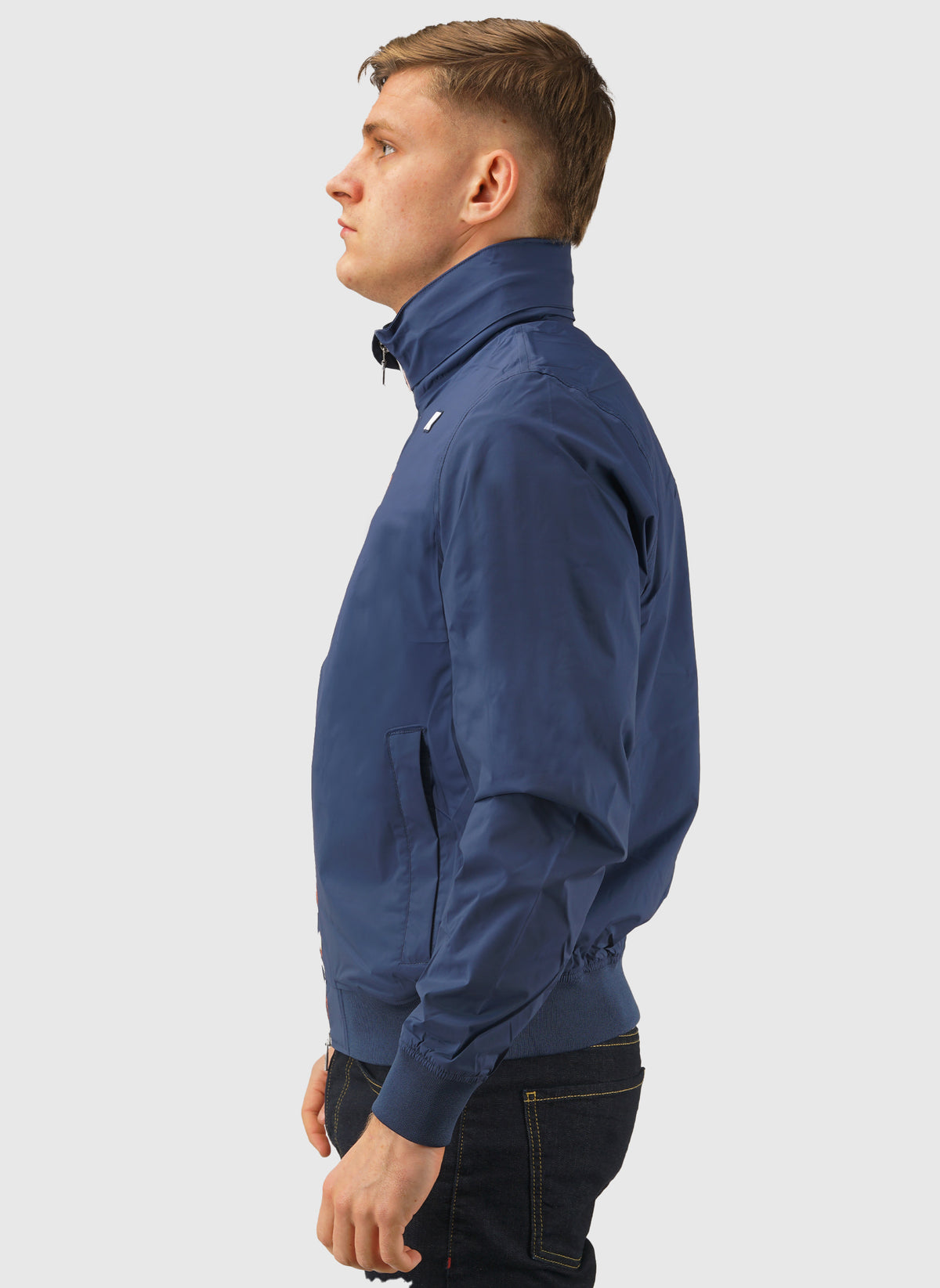 Amaury Stretch Nylon Jacket - Blue Insignia