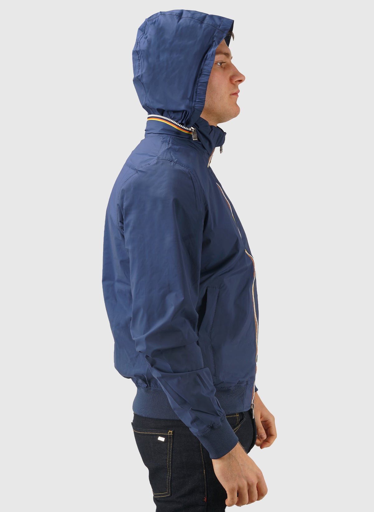Amaury Stretch Nylon Jacket - Blue Insignia
