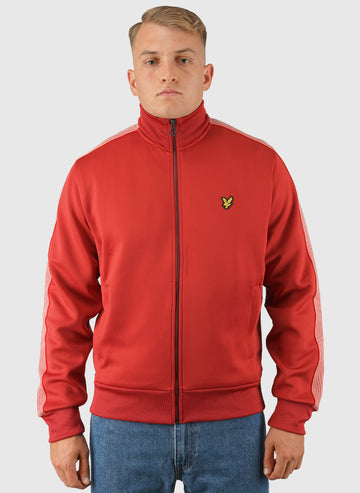 Striped Taped Track Jacket - Garnet