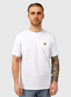 Fine Tipped T-Shirt - White/Everglade