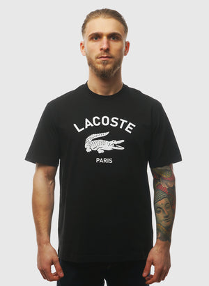 Signature Print T-Shirt - Black