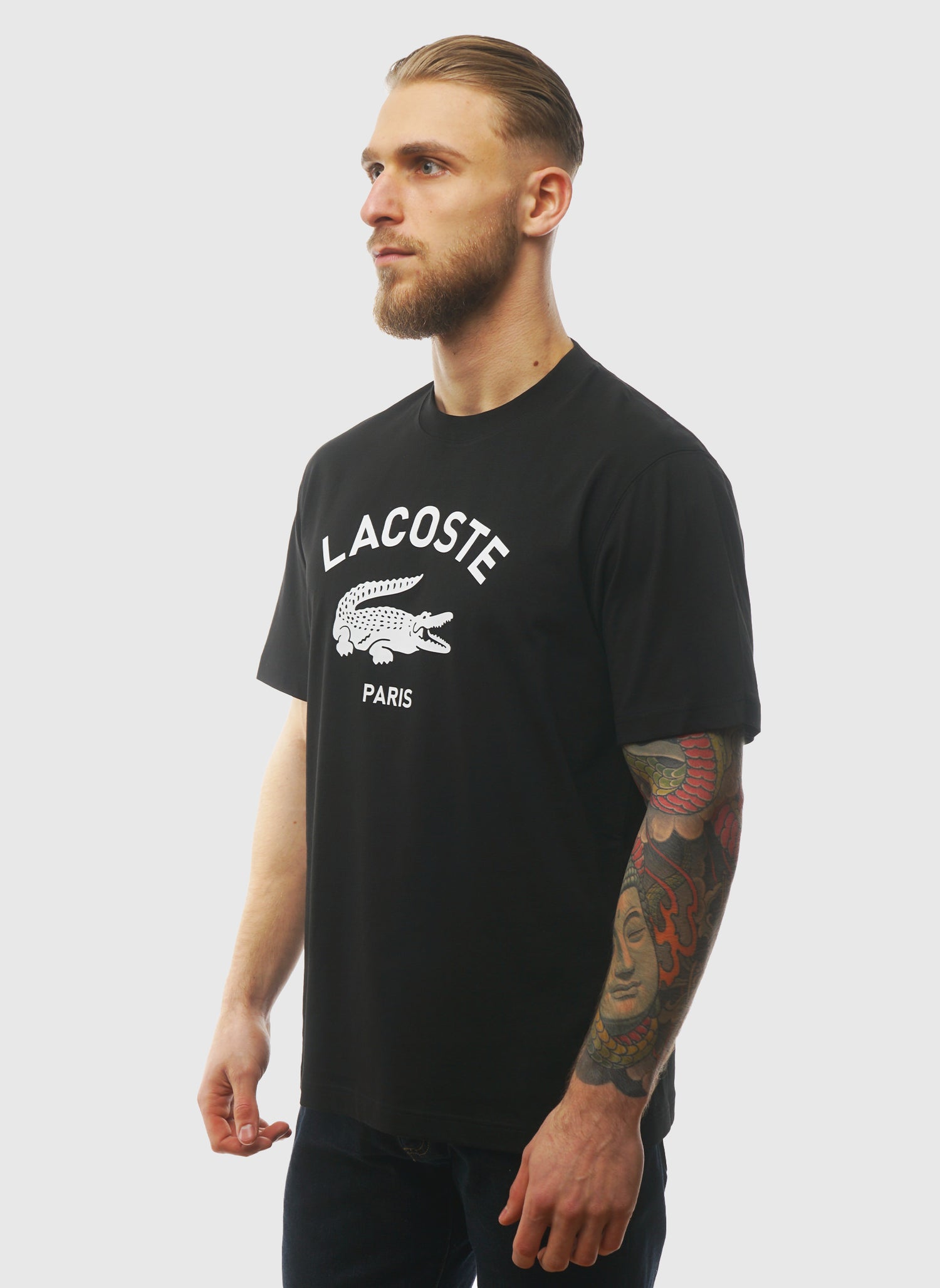 Signature Print T-Shirt - Black