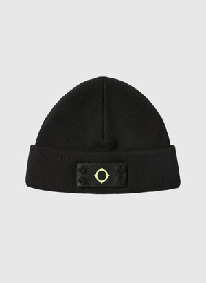 Badge Beanie - Jet Black