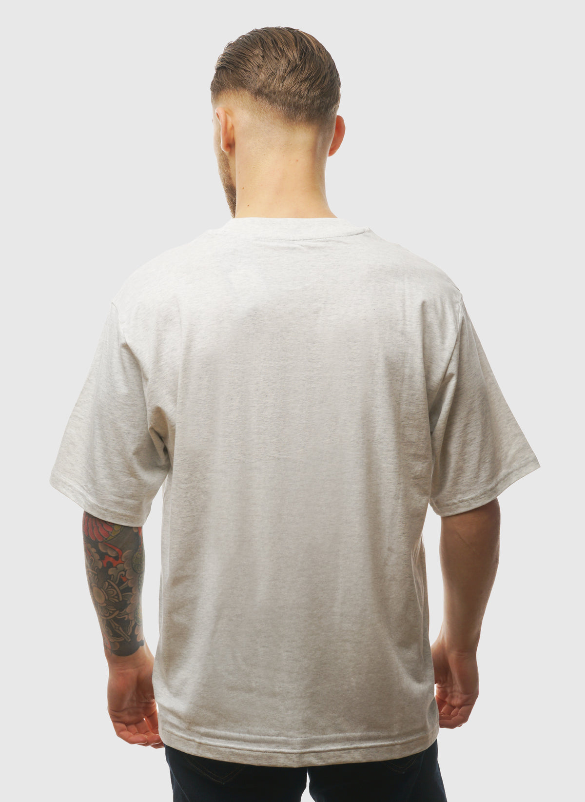 Tone Logo Oversized T-Shirt - Grey