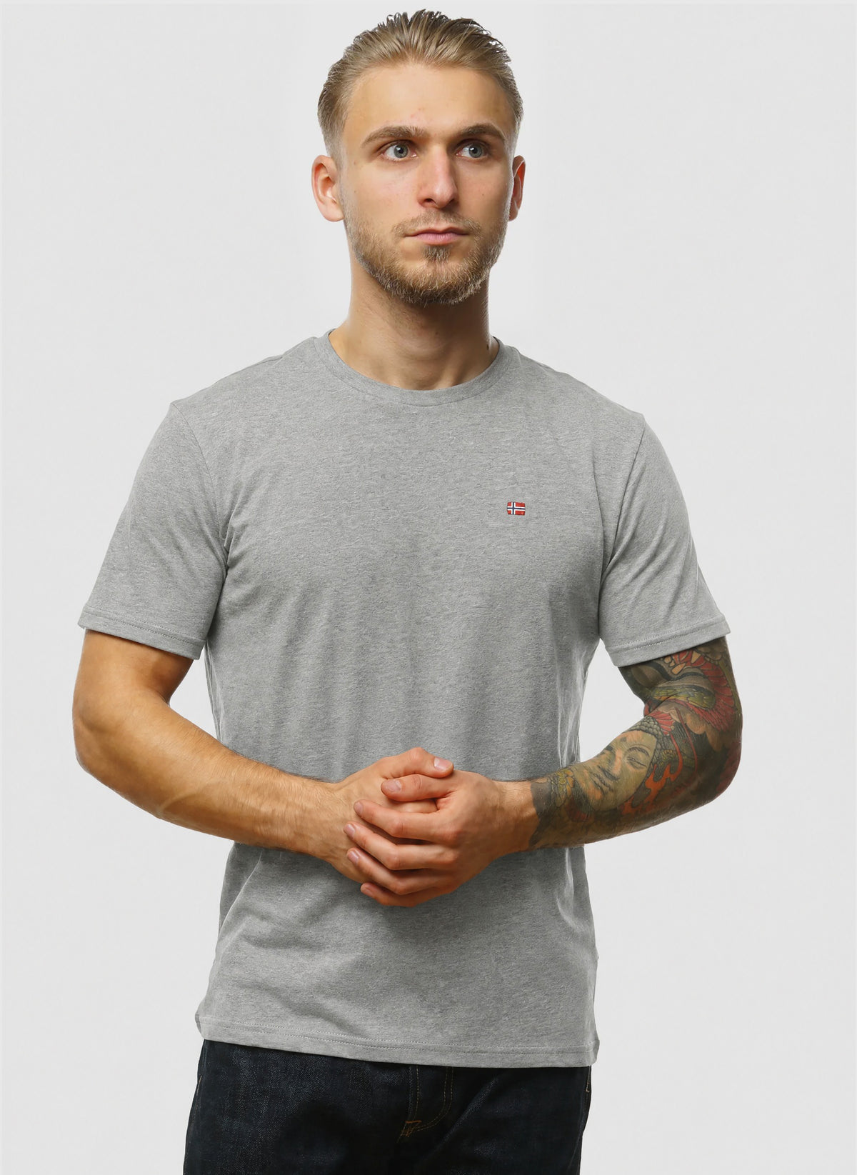 Salis T-Shirt - Med Grey Melange