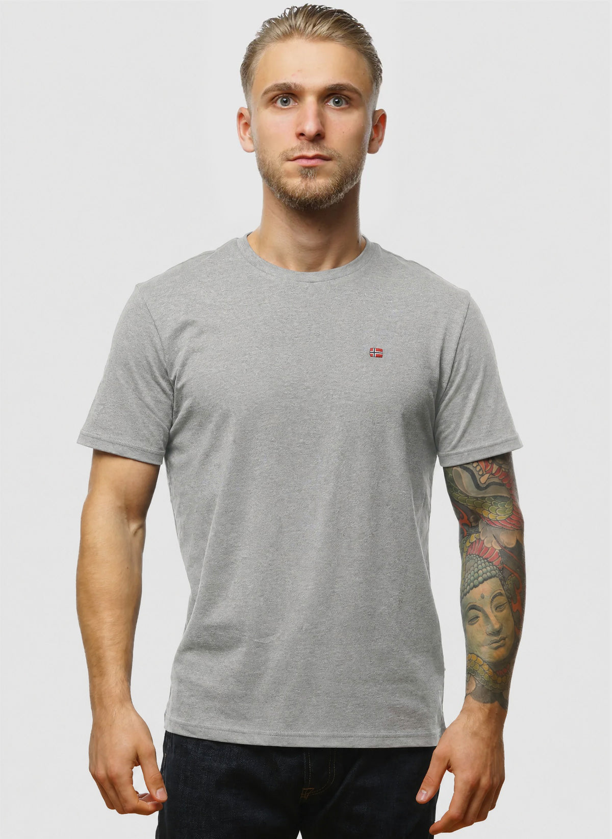 Salis T-Shirt - Med Grey Melange