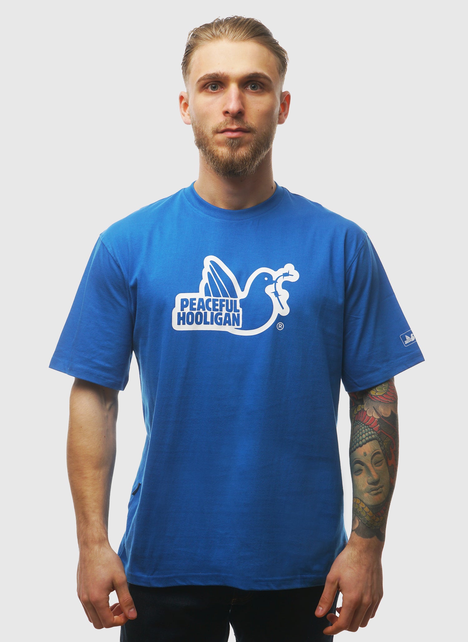 Outline Dove T-Shirt - Cobalt