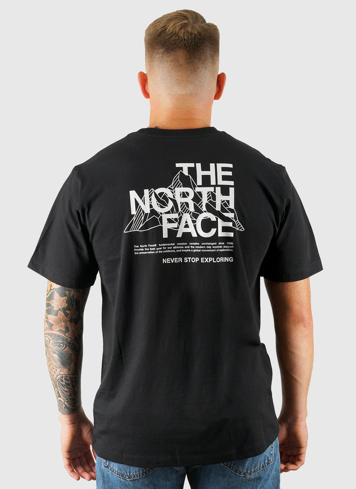 Mountain Sketch T-Shirt - Black