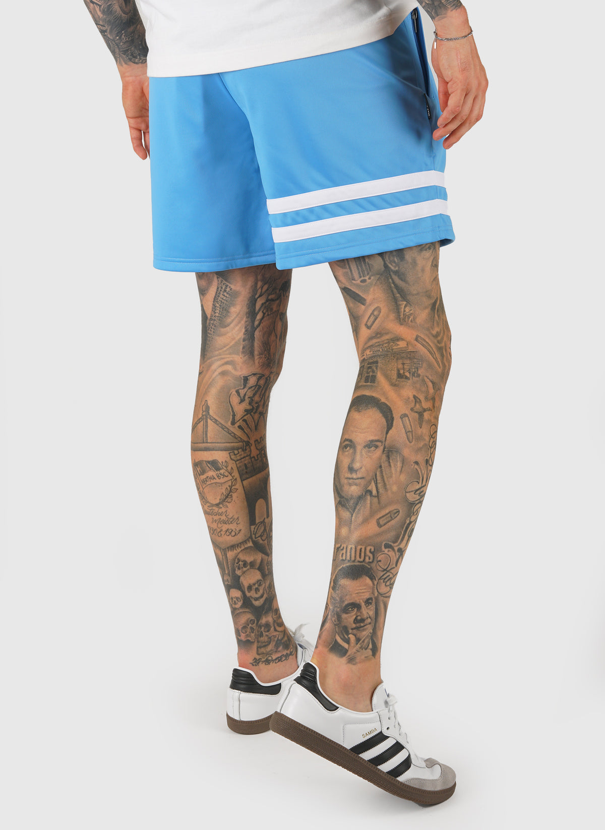 DMWU Athletic Shorts - Skyblue