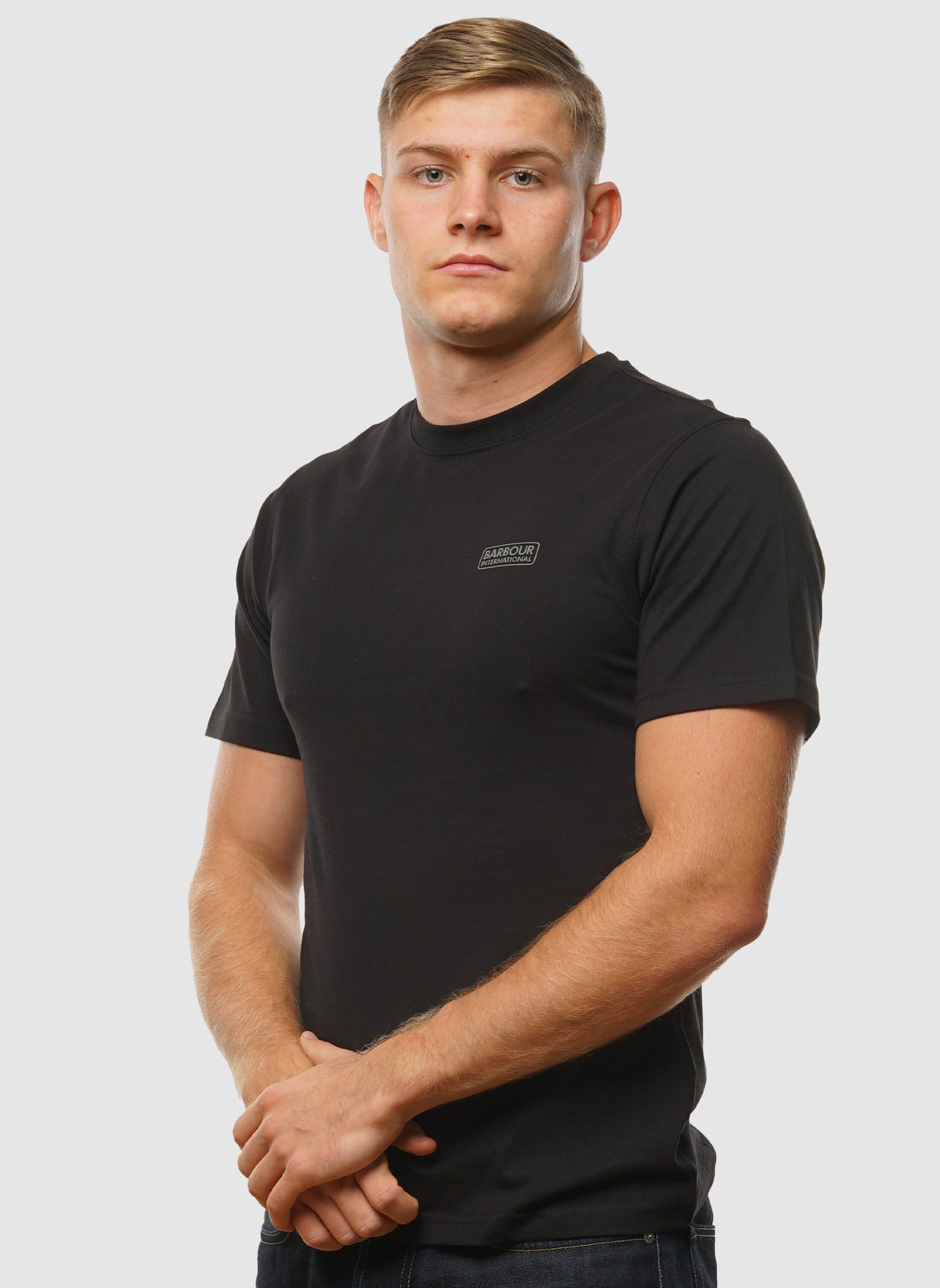 International Small Logo T-Shirt - Black/Pewter