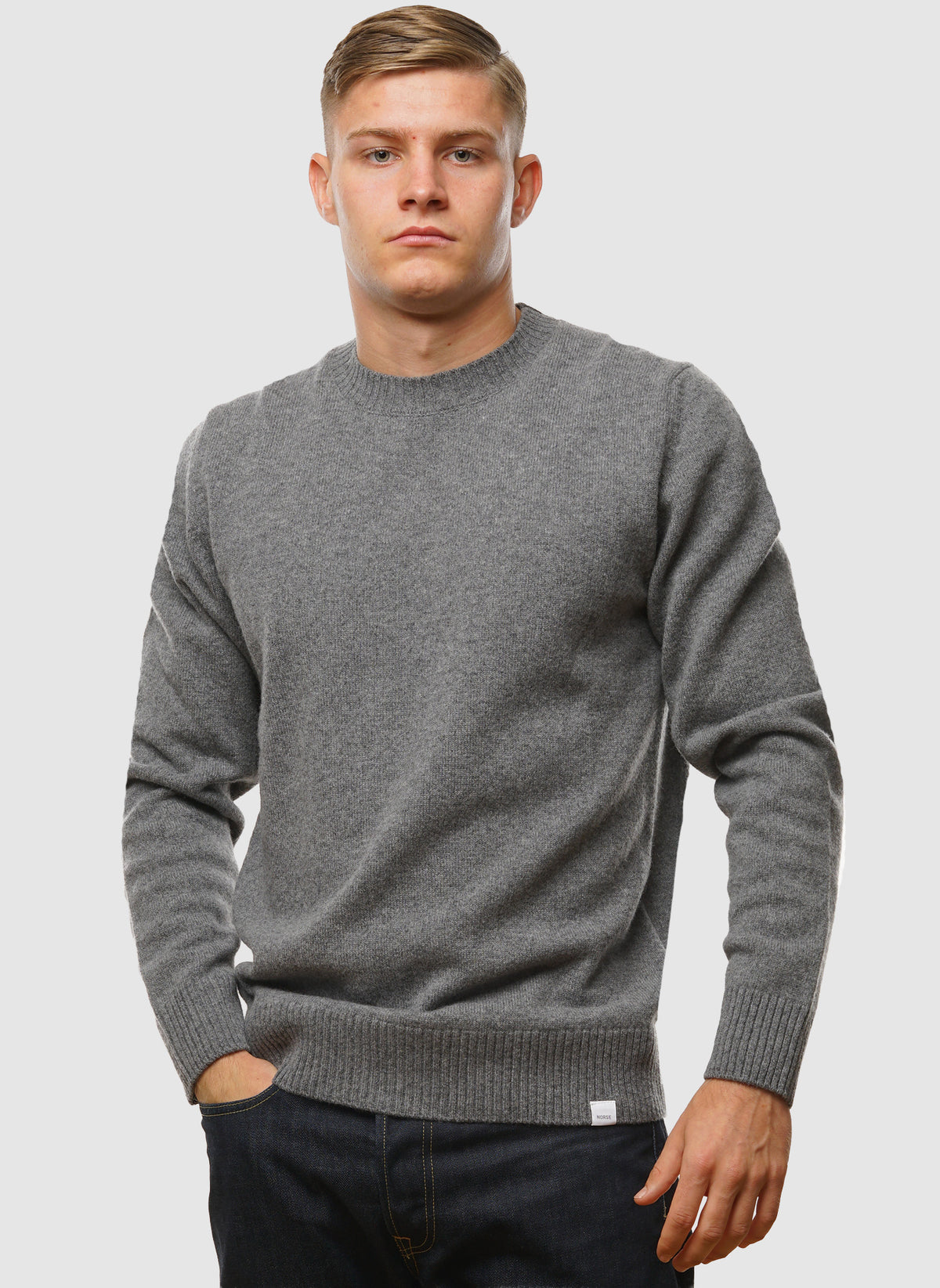 Standard Merino Lambswool Sweater - Grey Melange