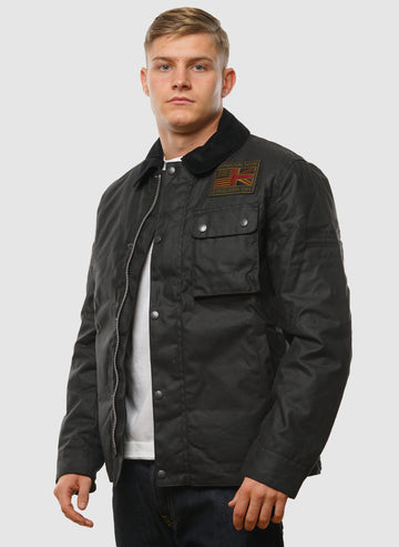 Workers Wax Jacket - Black