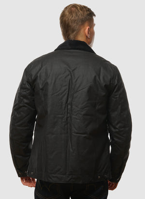 Workers Wax Jacket - Black