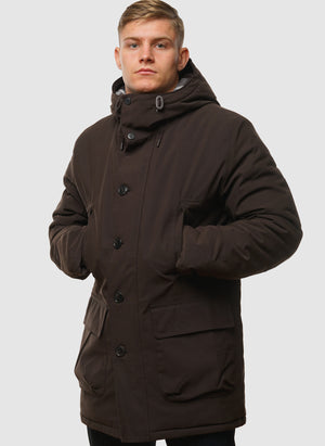 Winter Beaufort Wax Jacket - Black Oak