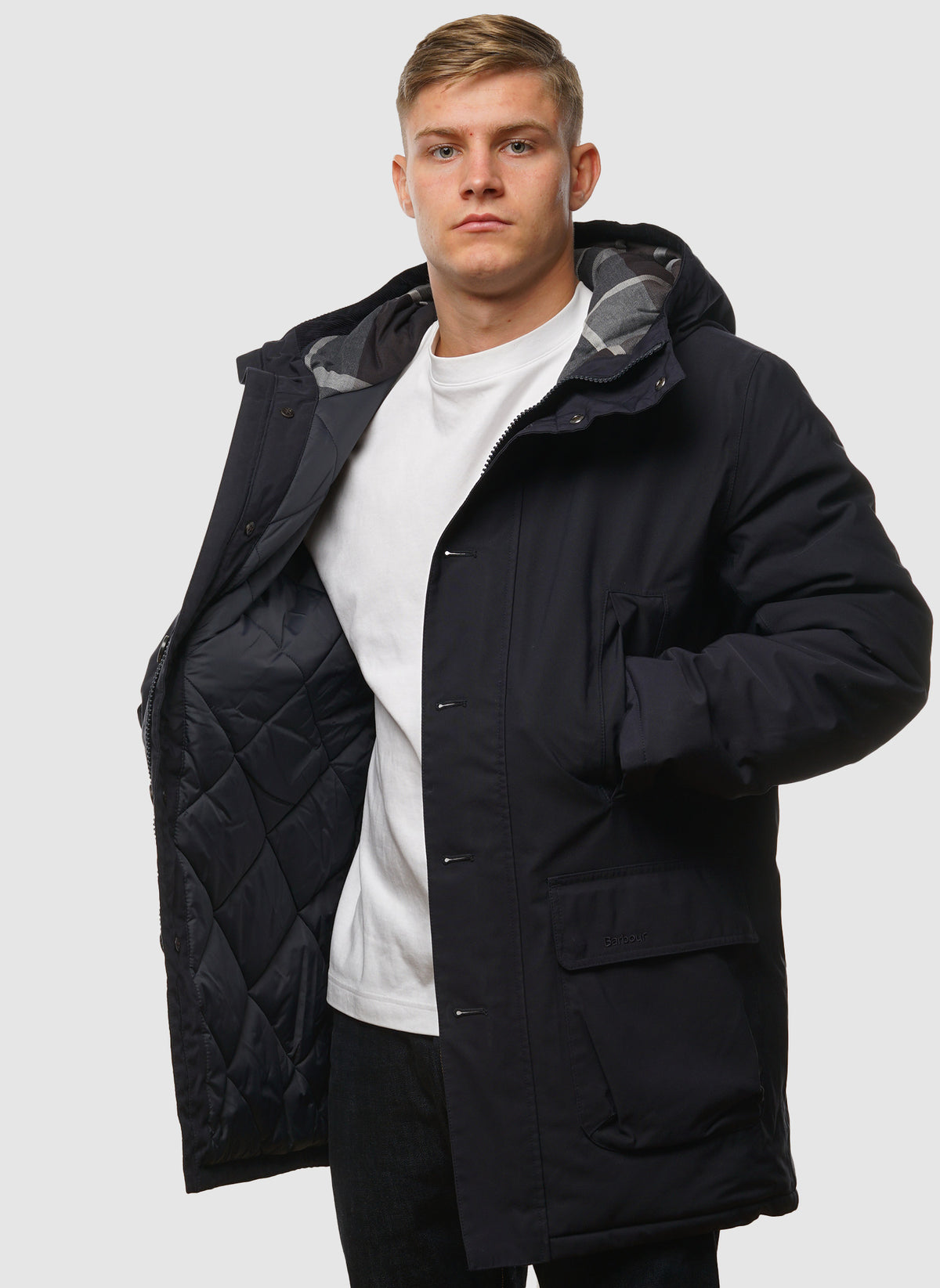 Winter Beaufort Wax Jacket - Navy