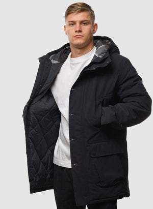 Winter Beaufort Wax Jacket - Navy