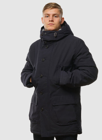 Winter Beaufort Wax Jacket - Navy
