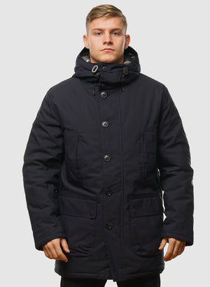 Winter Beaufort Wax Jacket - Navy